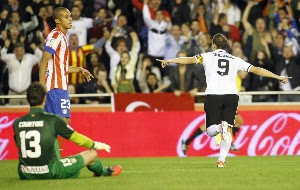 ¡El Valencia paró a Falcao y al Atlético de Madrid!