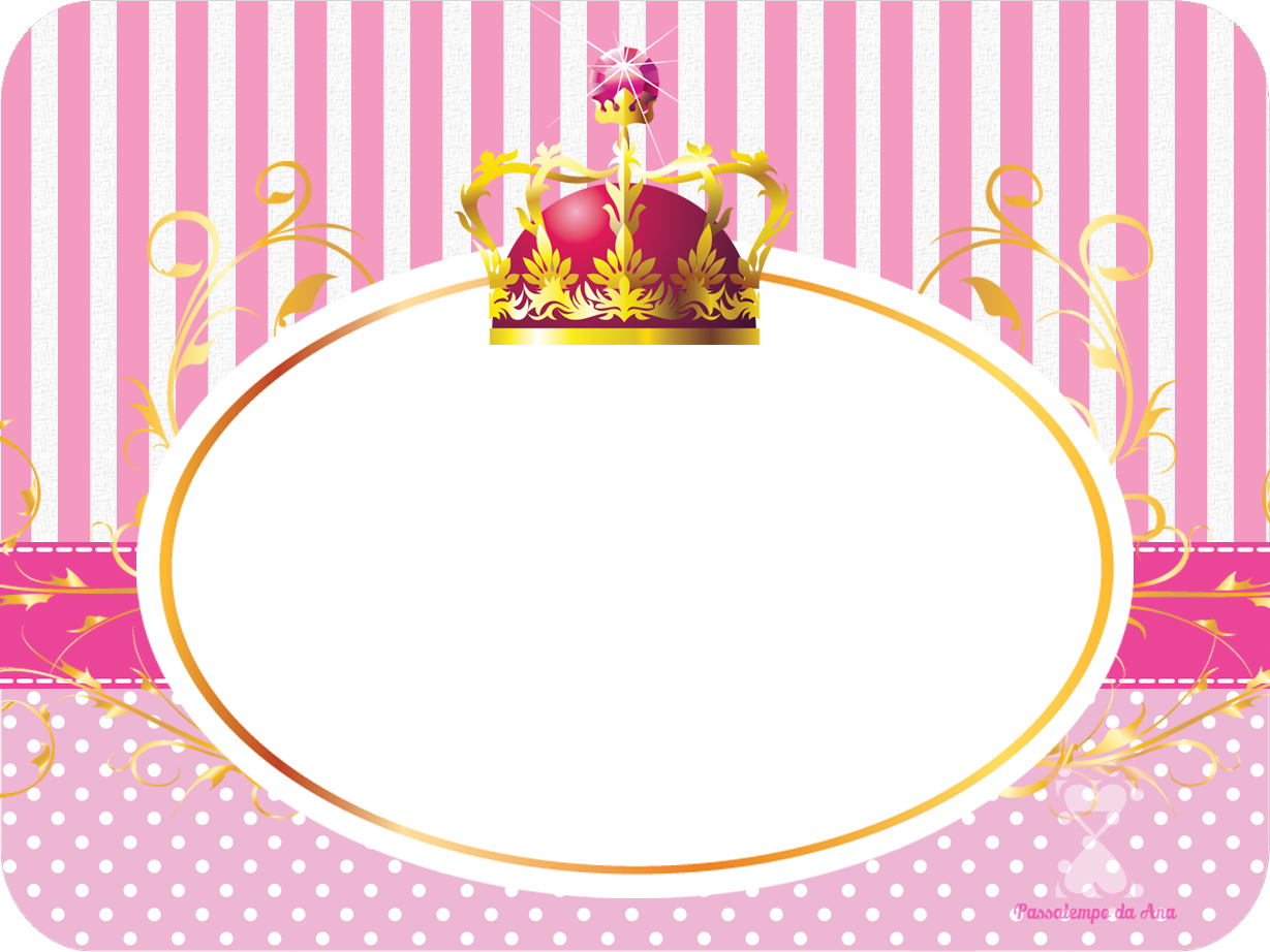 Passatempo da Ana Kit Coroa de Princesa (Rosa e Branco)