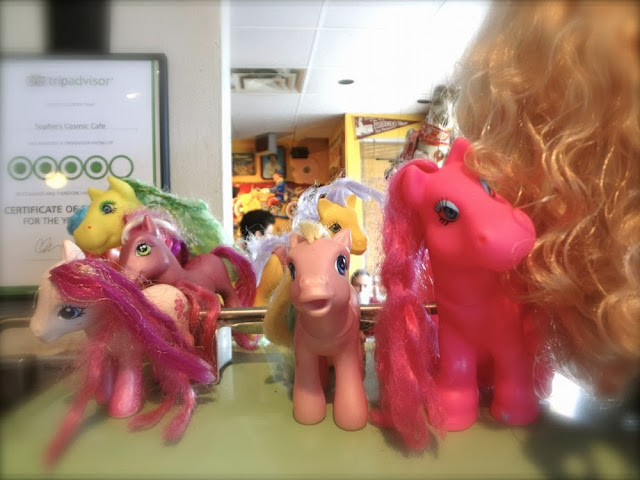My Little Pony decorations inside Sophie's Cosmic Cafe