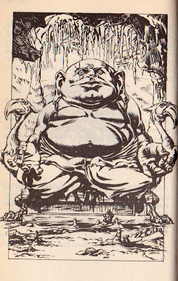 early concept drawing for the set of Ong Bak's final scene