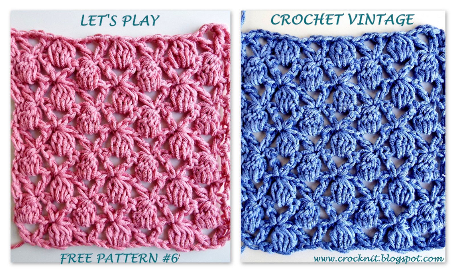 free crochet patterns, clusters, v-stitches, how to crochet,
