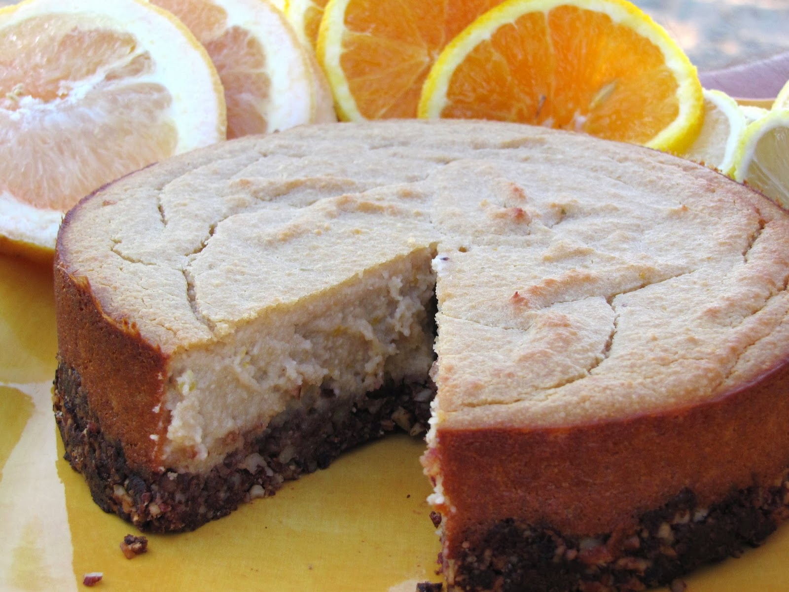 My Delicious Vegan Diary Citrus Burst Vegan Cheesecake