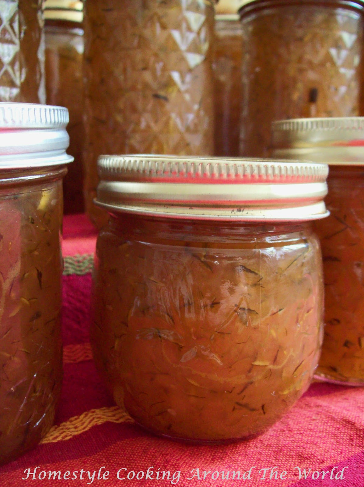 Homestyle Cooking Around The World Zucchini Jam