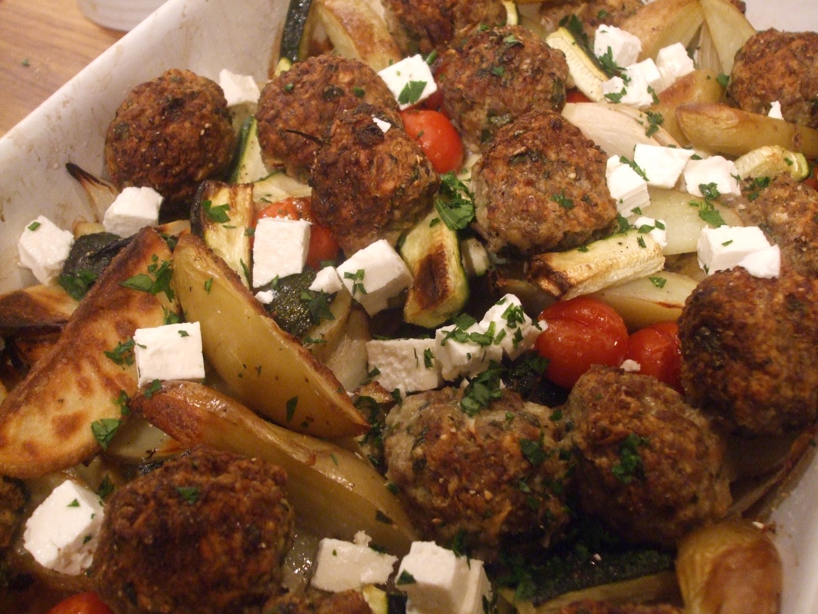 Lola and Finn's mum Greek and very tasty! Greek Lamb Tray Bake