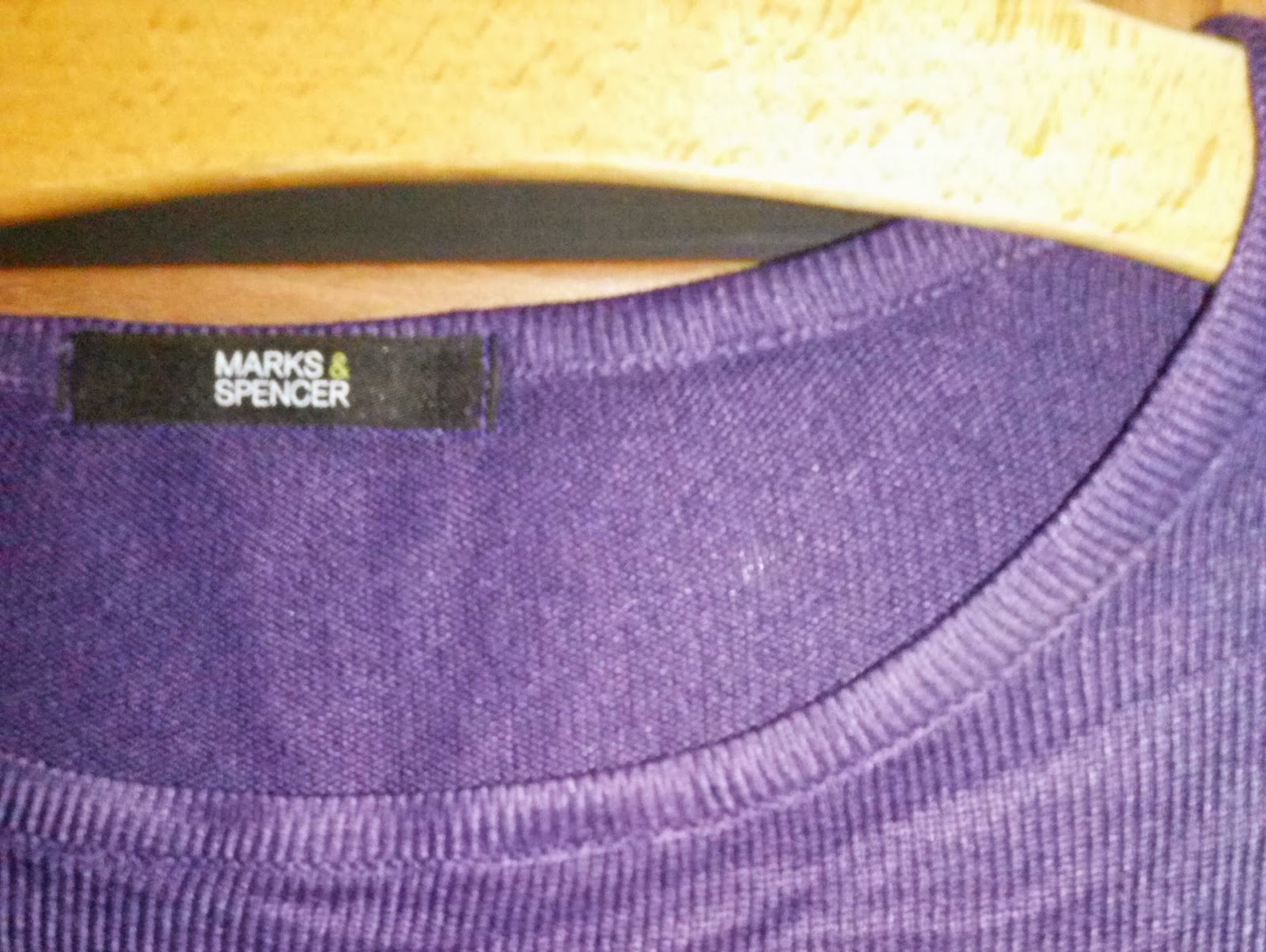 fioletowy sweterek Marks&Spencer sfdfdgdf