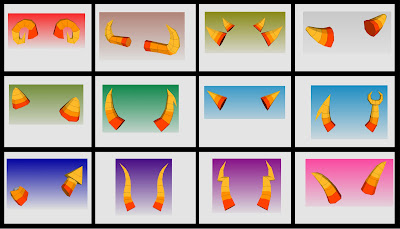 Kimi's Papercrafts: Homestuck Troll Horns