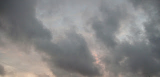 Clouds, Sky ,Sun, Evening, Scene