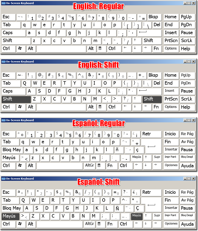 Using the OnScreen Keyboard in Windows 7 jota es para jugar