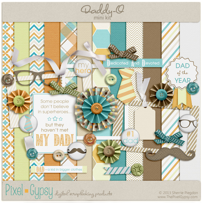 Daddy-O Digital Scrapbooking Mini Kit Daddy-O Digital Scrapbooking Mini Kit