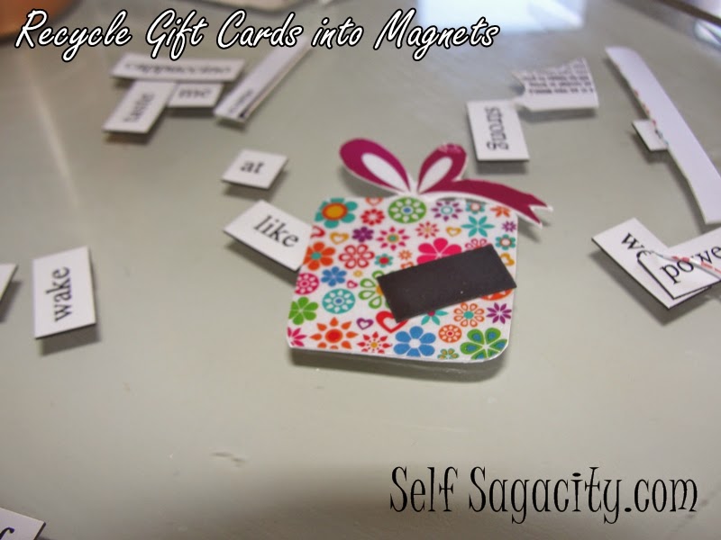 Make Fridge from Used Gift Cards Self Sagacity