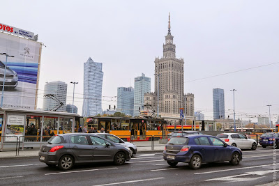 Варшава с Дворца науки и культуры. Warsaw centrum