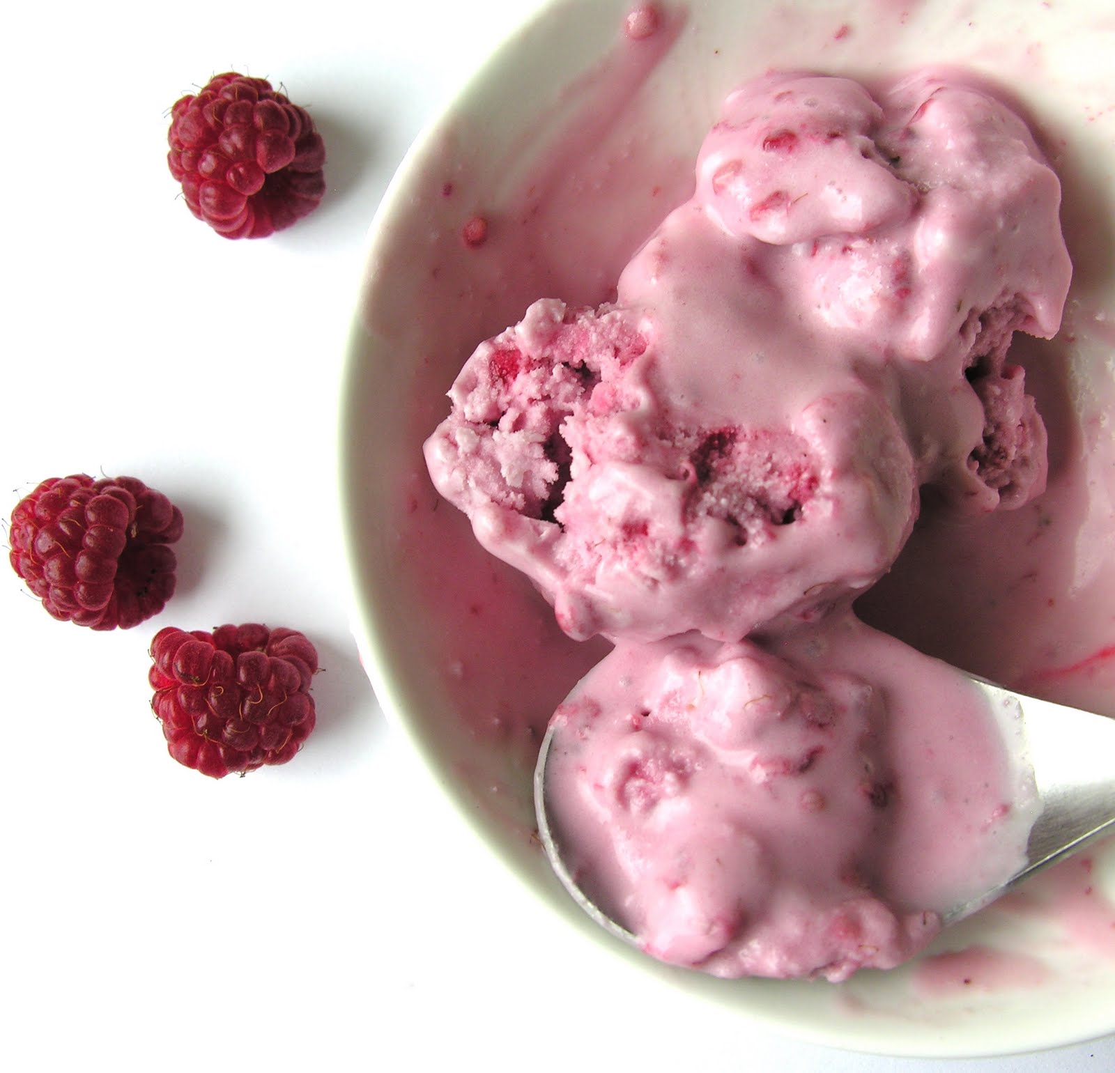 Fresh Raspberry Coconut Milk Ice Cream (DairyFree) HOMEGROWN