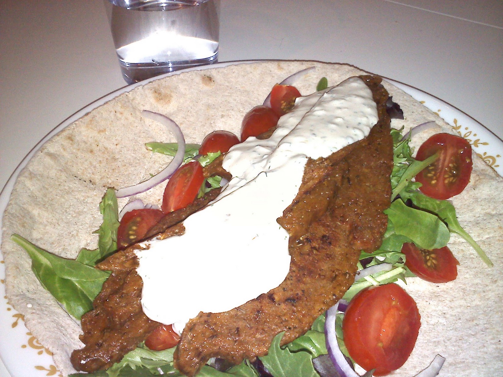 No Reservations First Recipe Vegan Seitan Gyros with Tzatziki Sauce