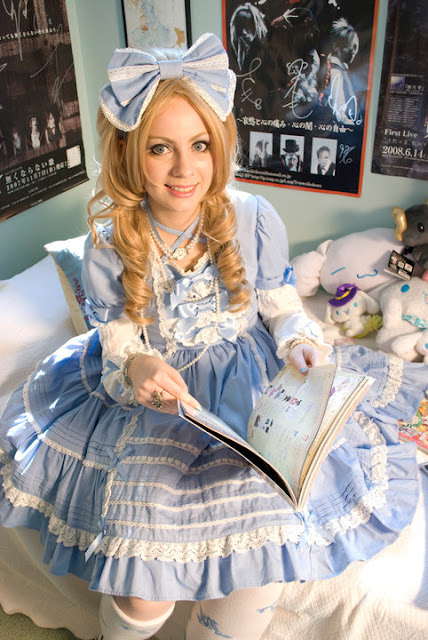 blue sweet lolita dresses