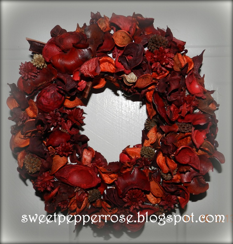 SweetPepperRose Potpourri Wreath