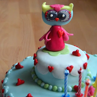 Handmade owl cake for my daughter