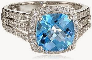 Cushion cut ring