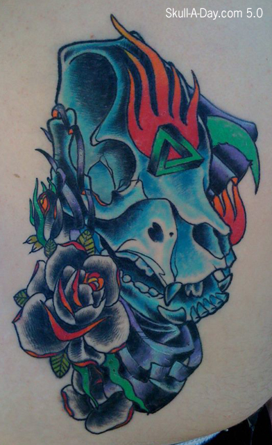 The Blue Pig skull reaper was done by Timm McKenny
