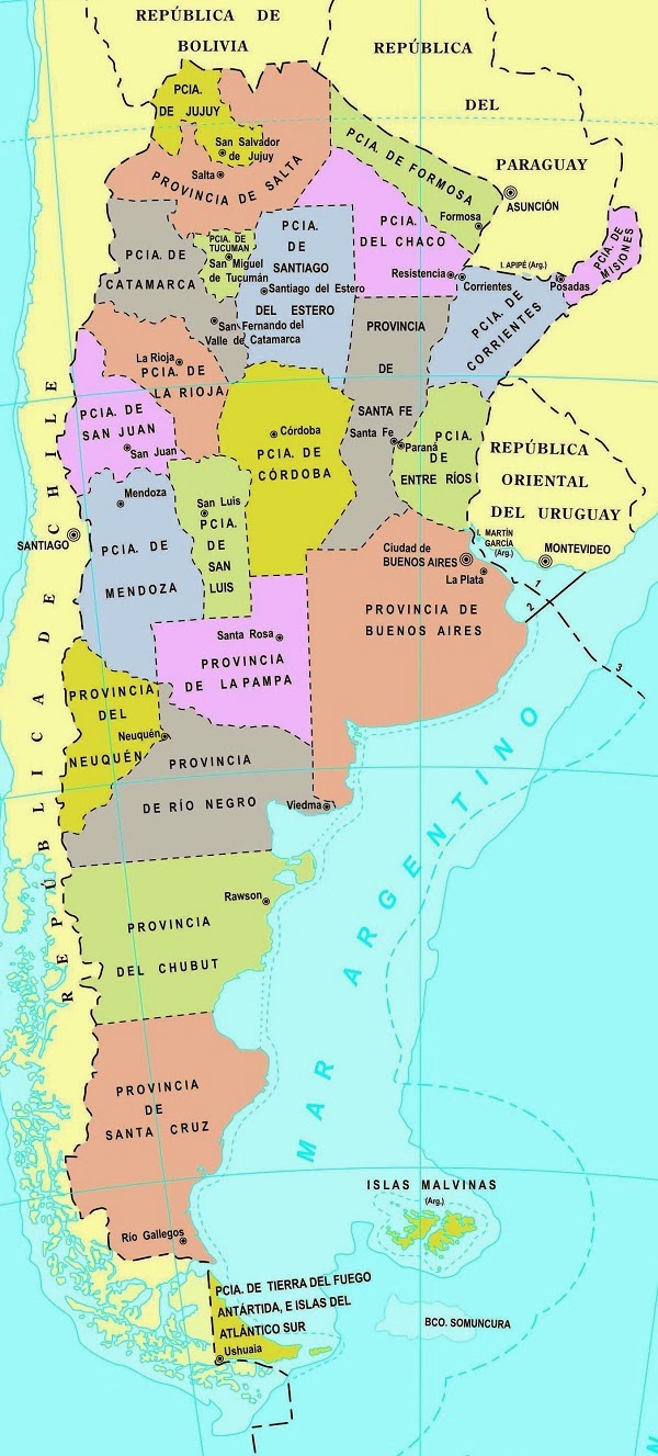Mapa Capital Provincia