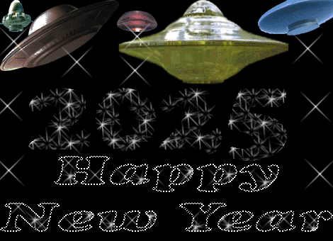 Happy Greetings Congrats: Happy New Year 2025 from Aliens