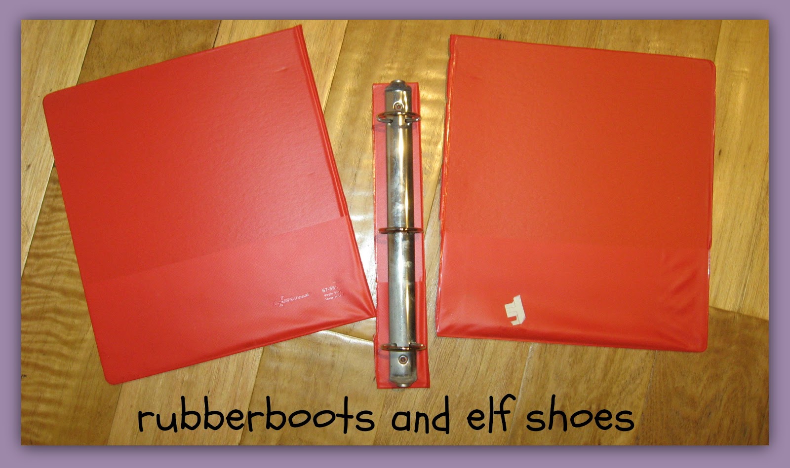 repurpose binders into clipboards rubber boots and elf shoes