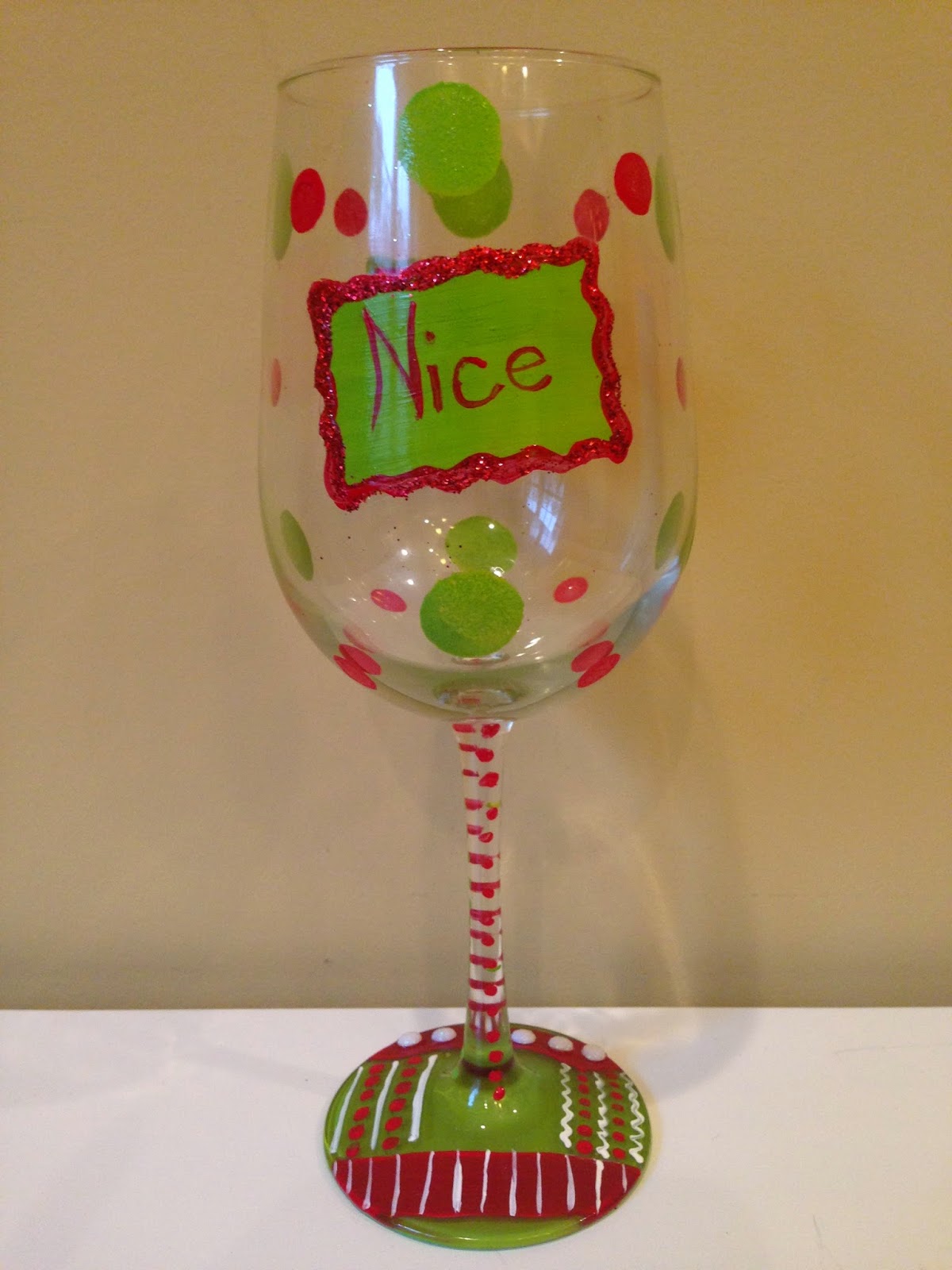 Not Your Ordinary Psychic Mom How to Paint Wine Glasses Adding Glitter and Gems (Part Three)