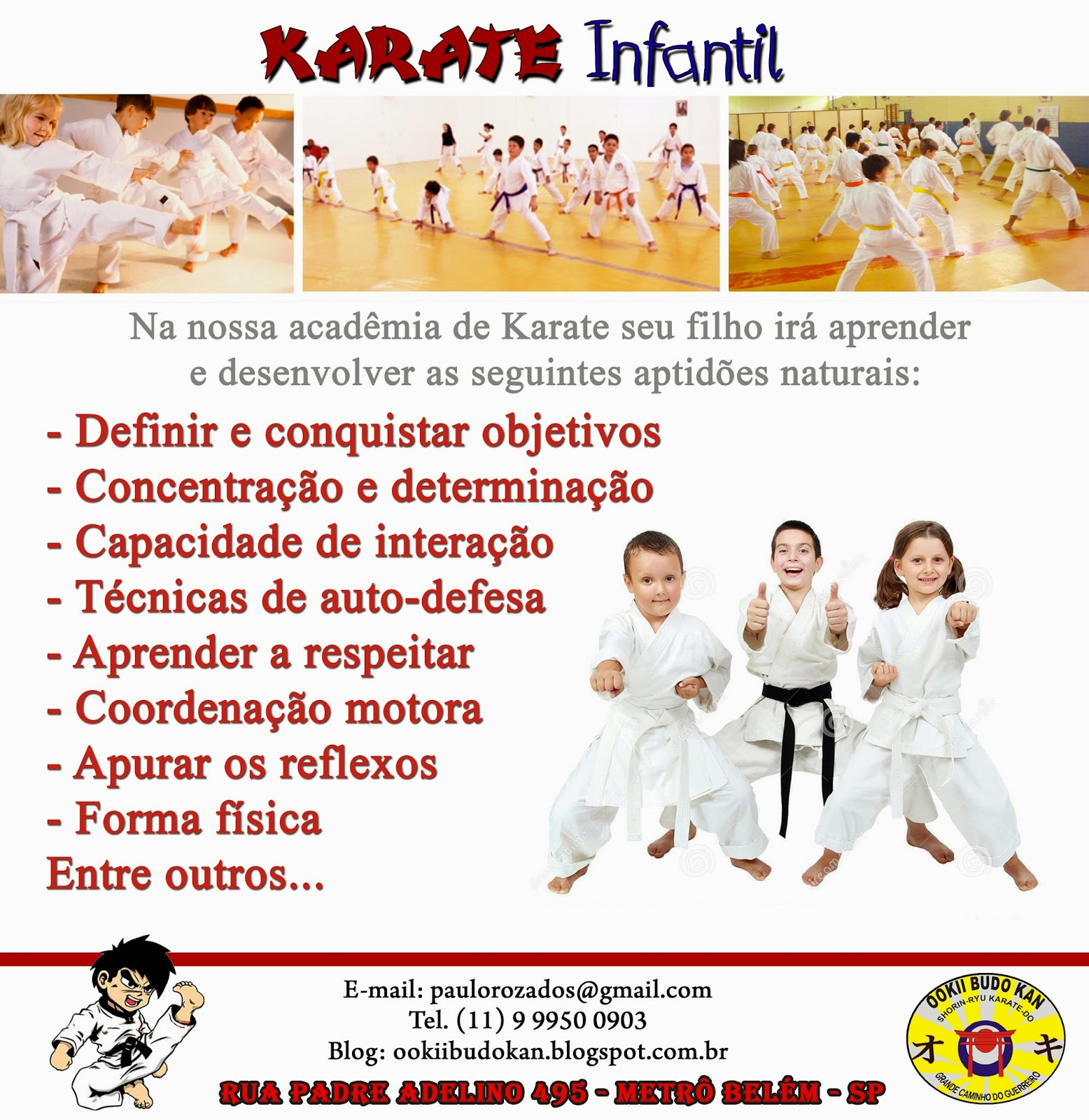 OOKII BUDOKANKARATÊ E KOBUDO Karate Infantil zona leste SP