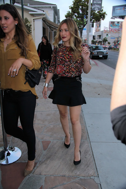Hilary Duff arriving at Gallerie Sparta Opening Night