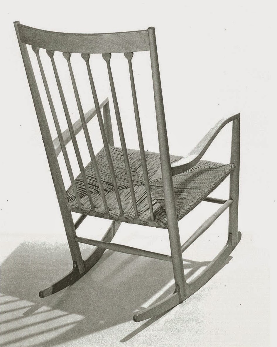 夏克式家具/梯背搖椅/椅背的水平橫桿取代溫莎式的縱向木條支撐