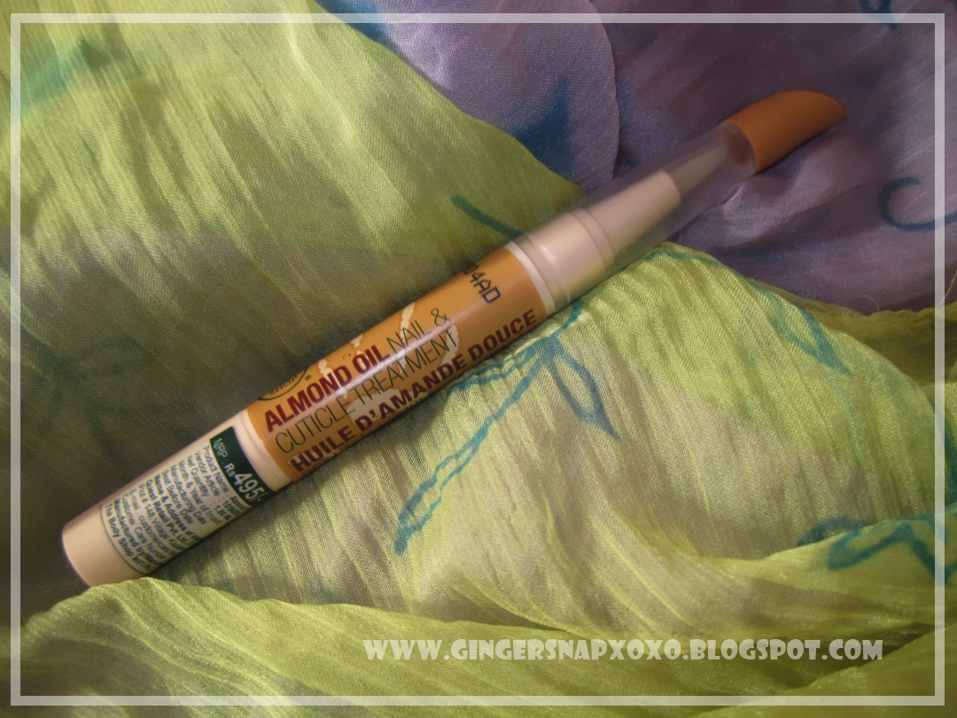 The Body Shop Almond Oil Nail and Cuticle Treatment Review GingerSnaps