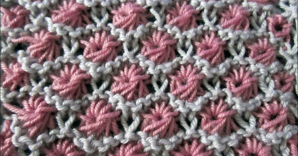 Aster Flower Knitting Stitch Knitting Unlimited
