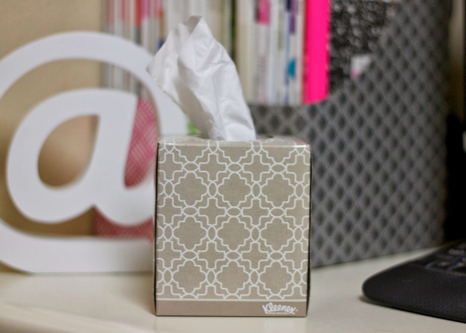 Styling my Work Space with Kleenex Lil bits of Chic