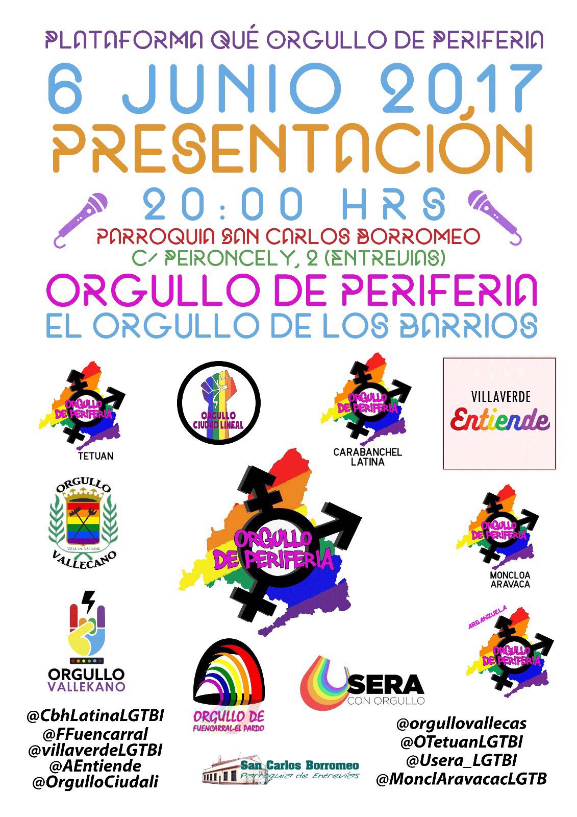 6 de junio Presentación Orgullo de Periferia