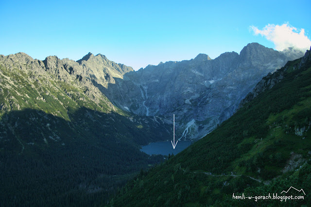 Morskie Oko z Kępy (ze szlaku przez Świstówkę Roztocką)