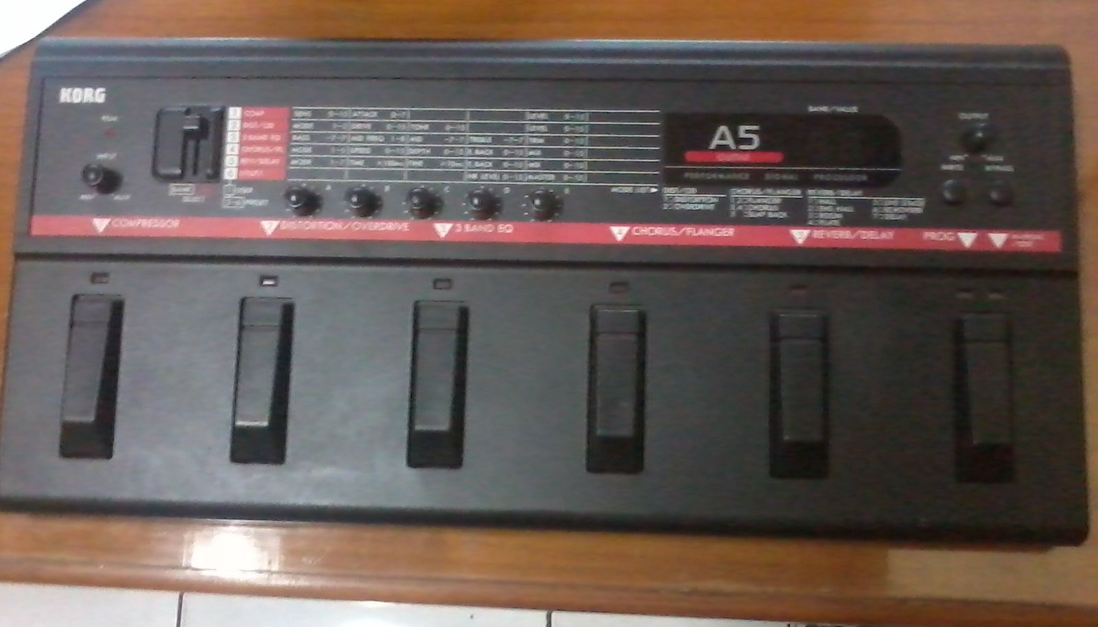 MULTI EFFECT A5 GUITAR PERFORMANCE SIGNAL PROCESSOR INSTRUMENTS