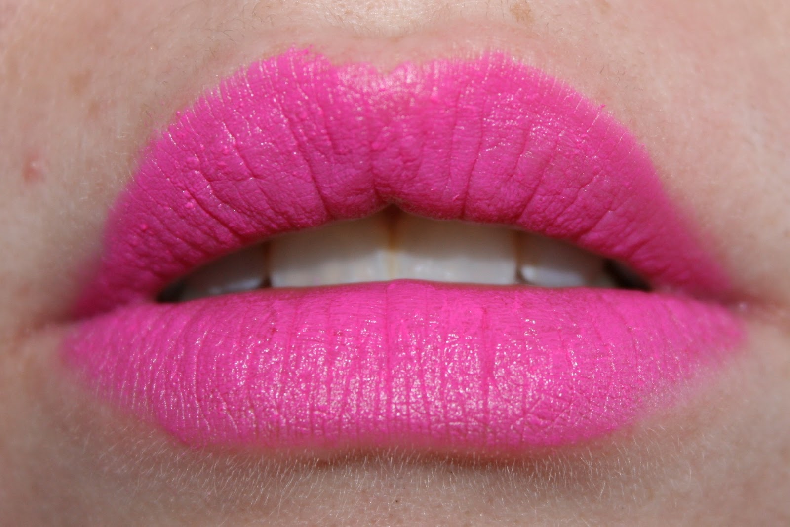 vibrancy on a brush MAC Quite Cute Candy Yum Yum Lipstick Swatches