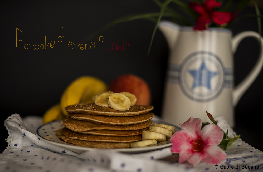 Pancake light di avena e mele Cuore di Sedano