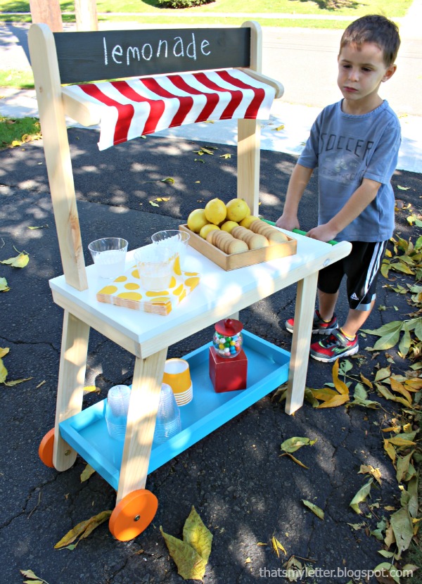 That's My Letter DIY Lemonade Cart