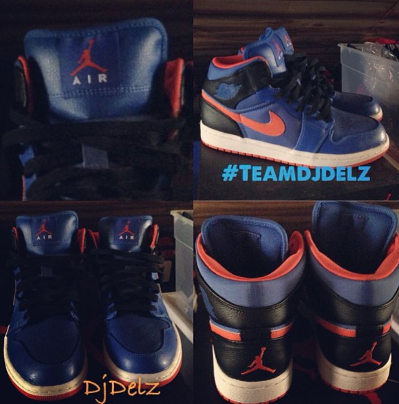 THE SNEAKER ADDICT Air Jordan 1 Mid New York Knicks Sample Sneaker