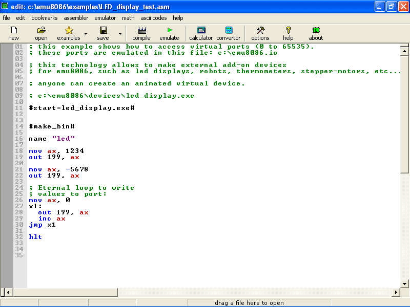 8086 disassembler  in pc