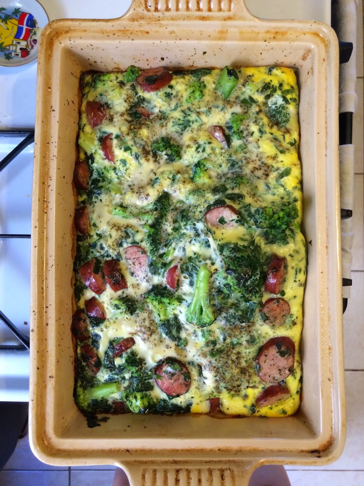 Little Cook in the Big City Sausage and Veggie Egg Casserole