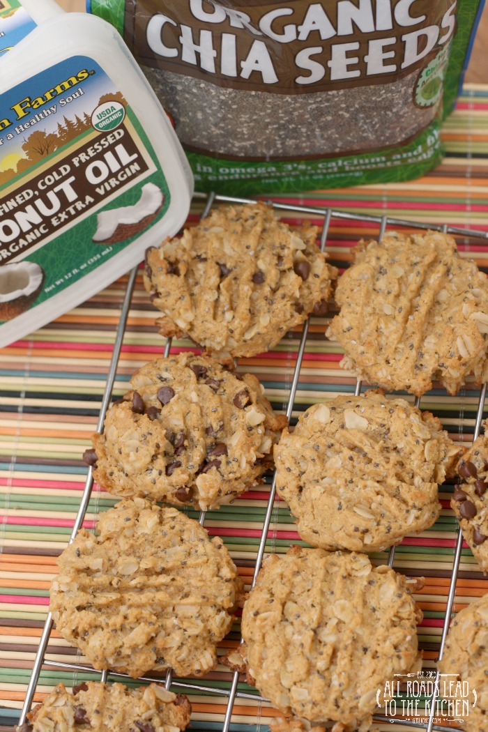 GlutenFree Chia Seed Peanut Butter Oat Cookies All Roads Lead to the