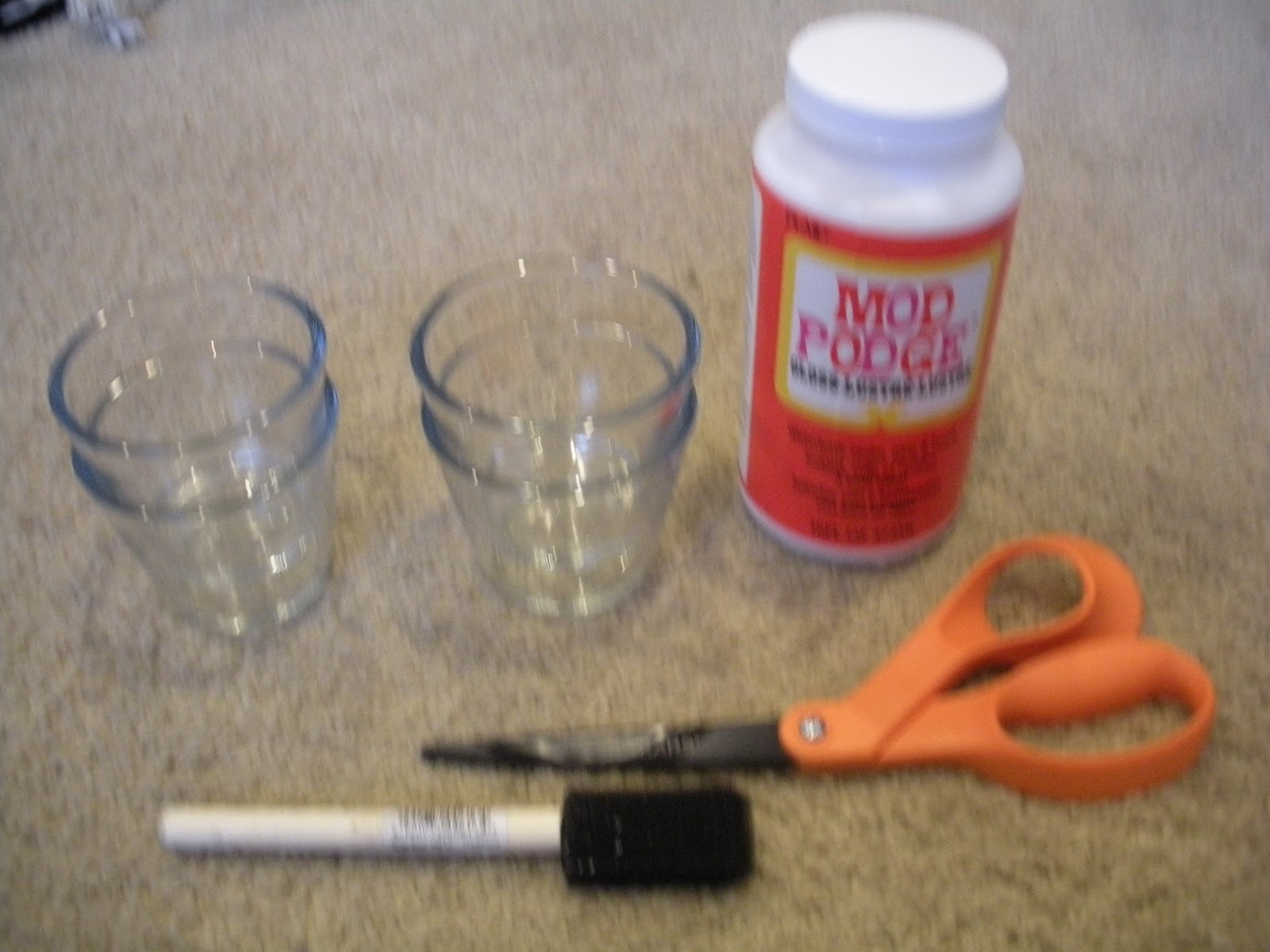 365 Crafts for 365 days Mod Podge candle holders