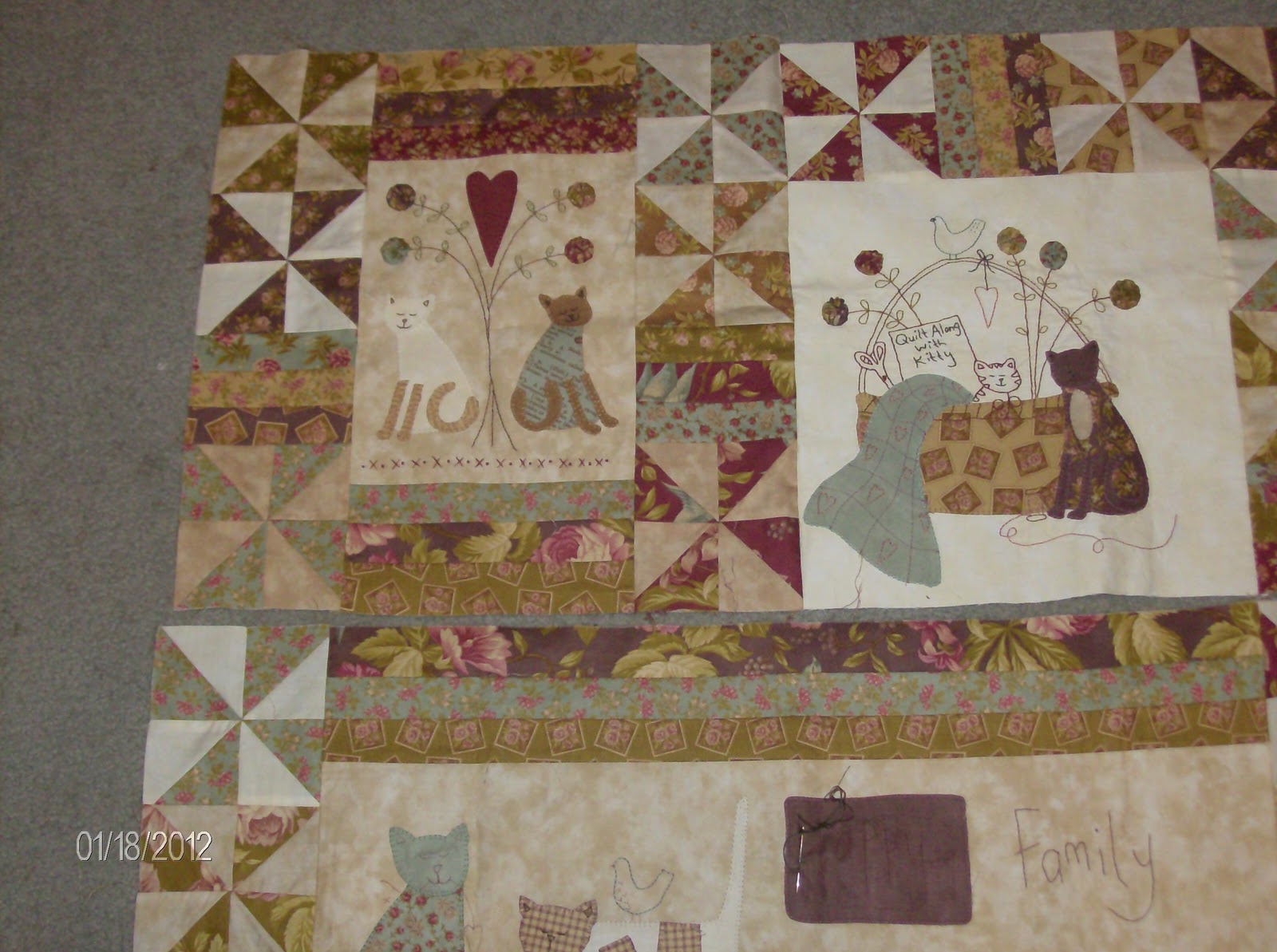 Lolastitchida Journey of a Quilter, A Kitten's Tale, Life is Beautiful