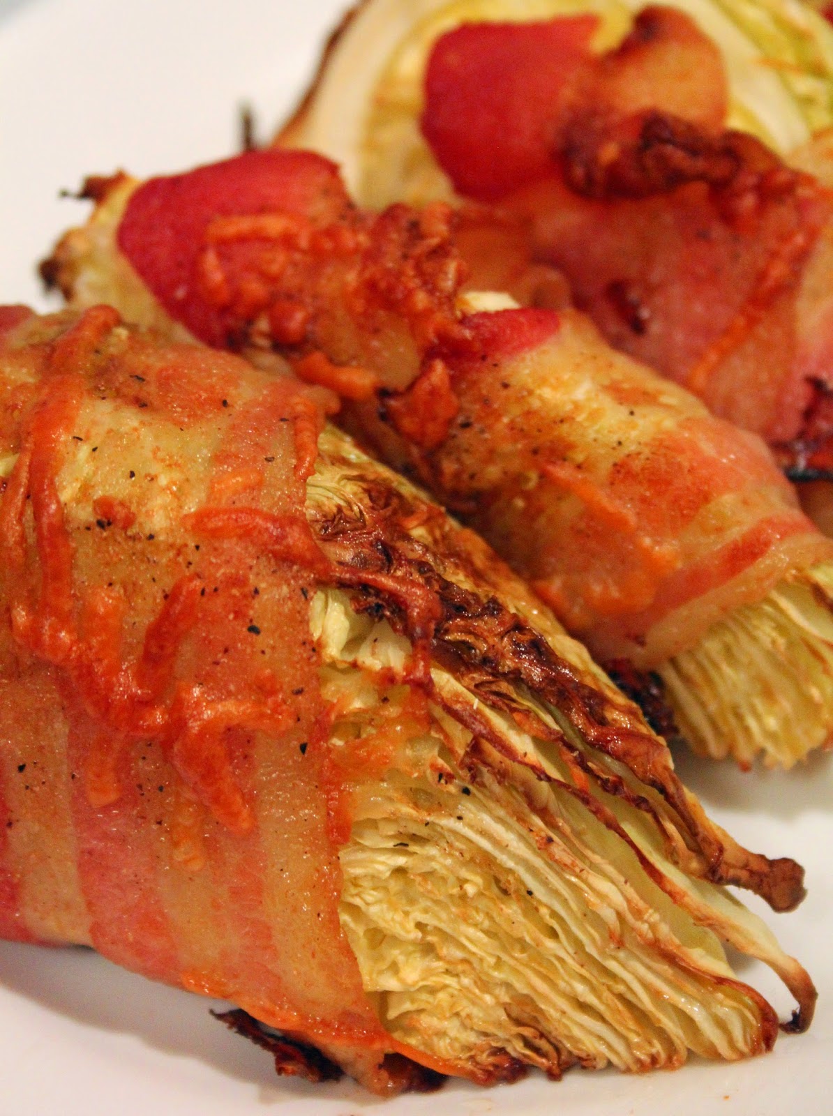 Jo and Sue Bacon Wrapped Cabbage