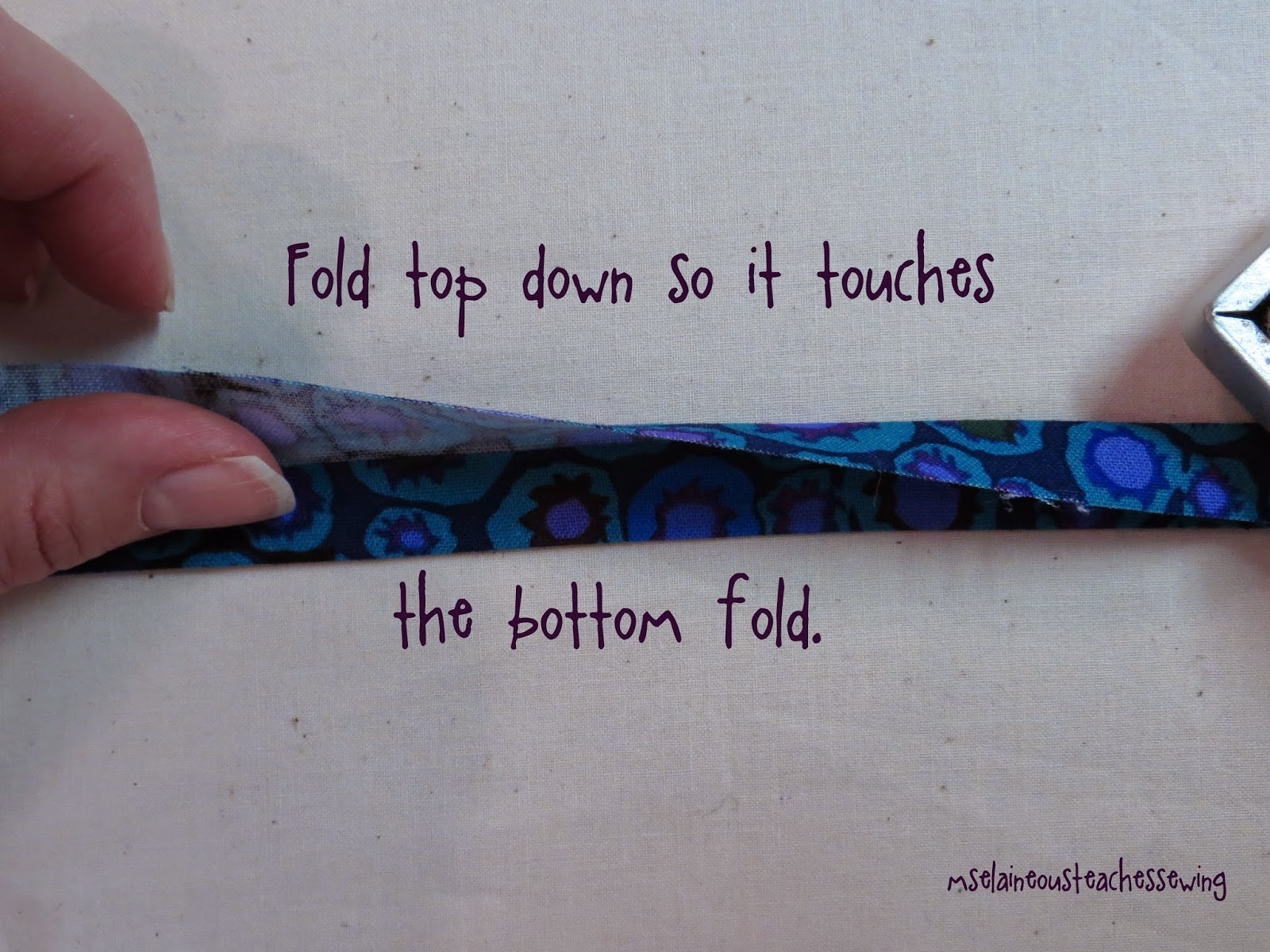 Ms. Elaineous Teaches Sewing How to Make Extra Wide Double Fold Bias Tape