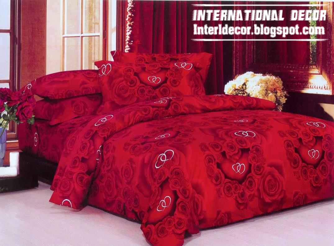 Modern Red Duvet Cover Sets Dark Red Duvet Covers International