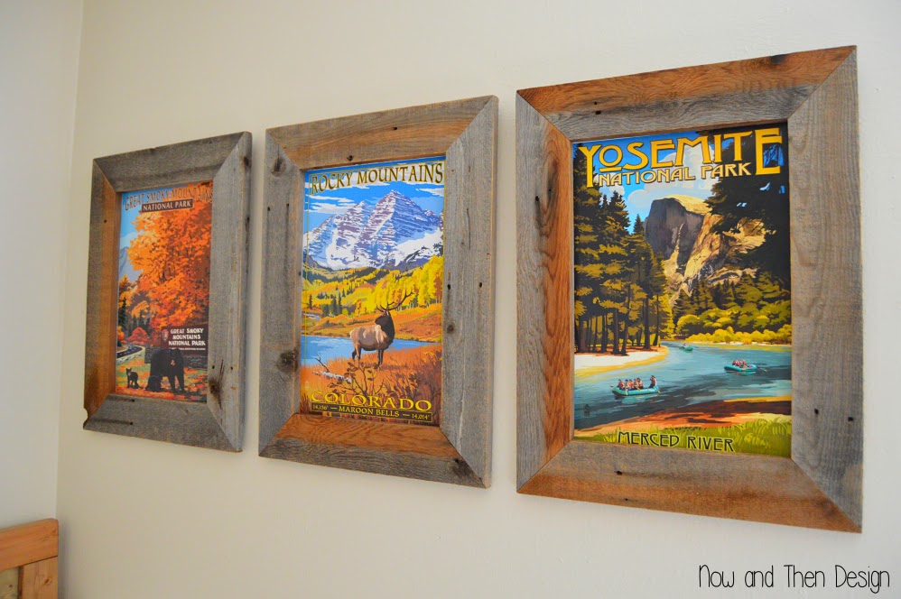 DIY Rustic Frames Now and Then Design