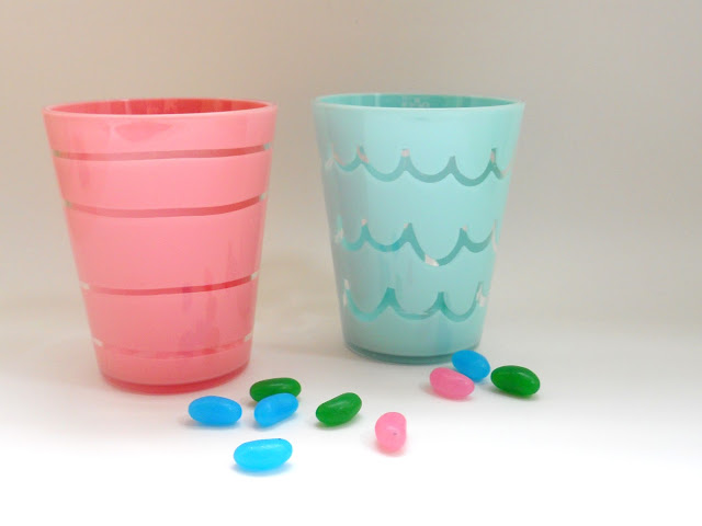 spring colored cups