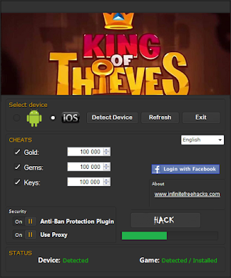 King of Thieves Hack Tool - Unlimited Resources Adder